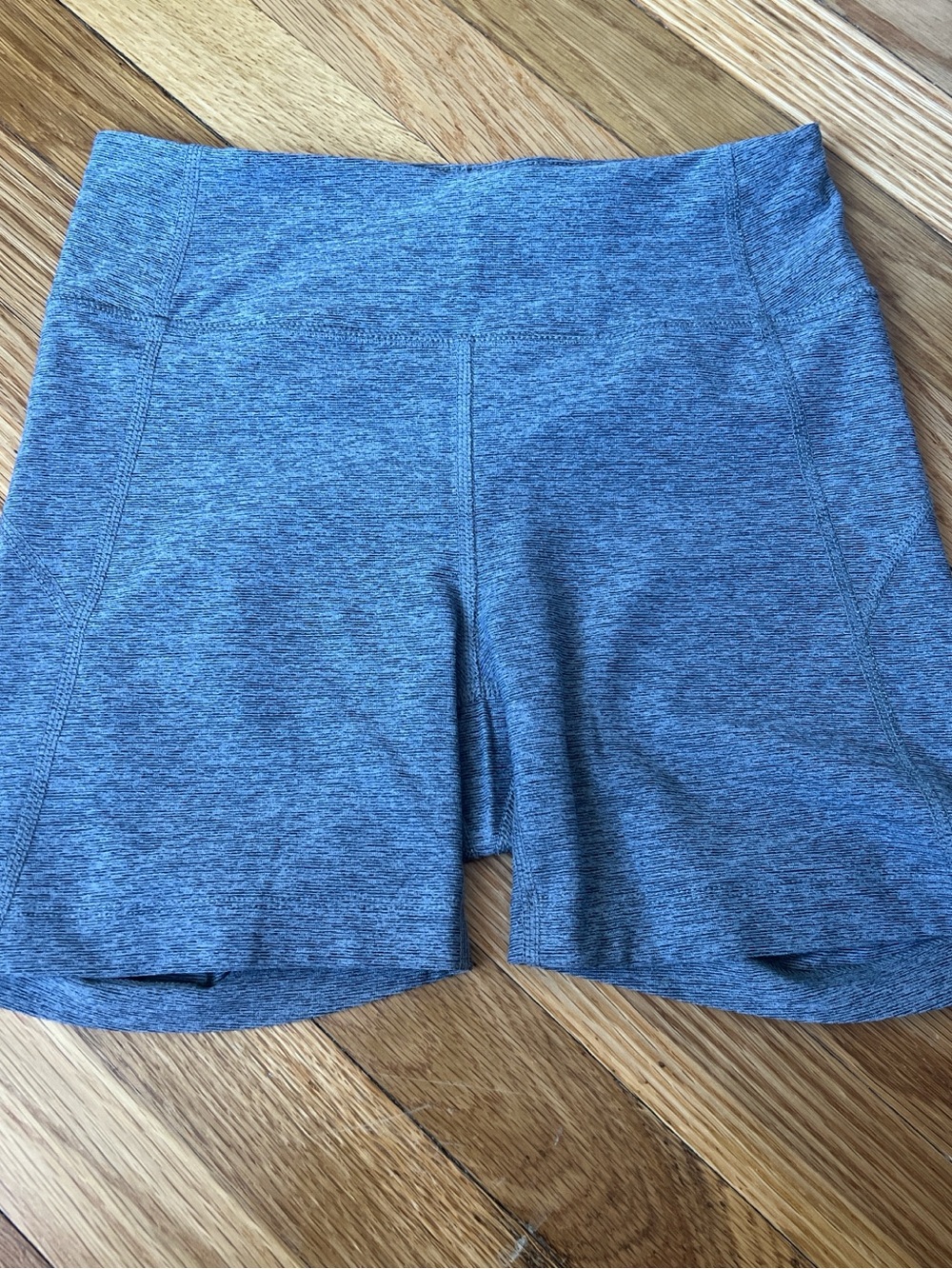 Outdoor Voices Heathered Gray Performance Bike Shorts